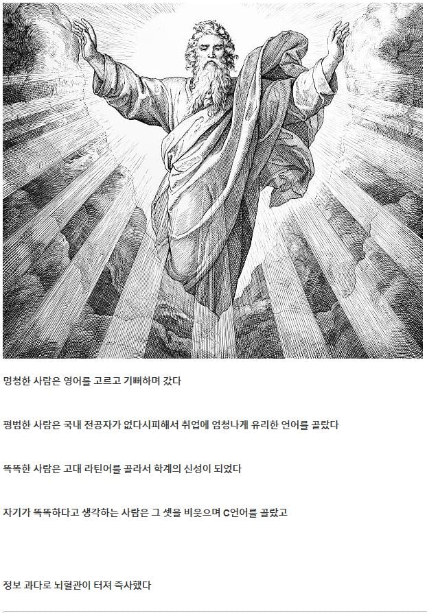 신이 언어 하나를 마스터하게 해주겠다고 했다 | 인스티즈