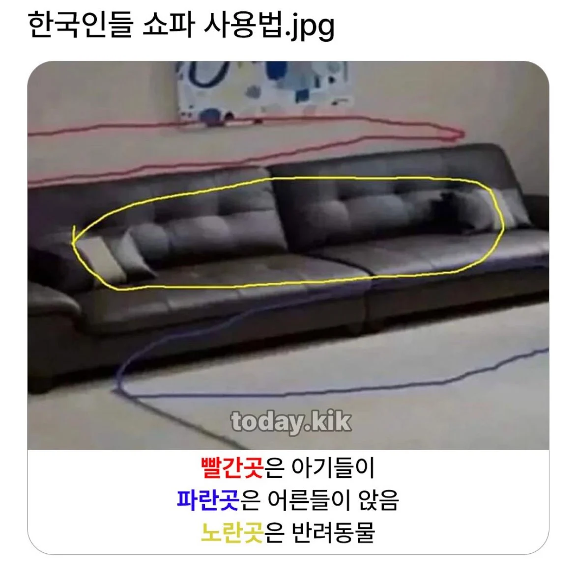 한국인들 쇼파 사용법 | 인스티즈