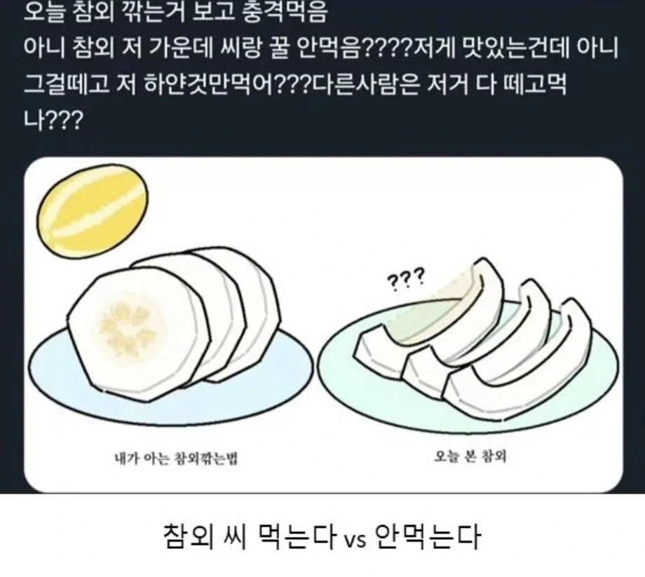 참외 씨 먹는다 VS 안 먹는다 | 인스티즈