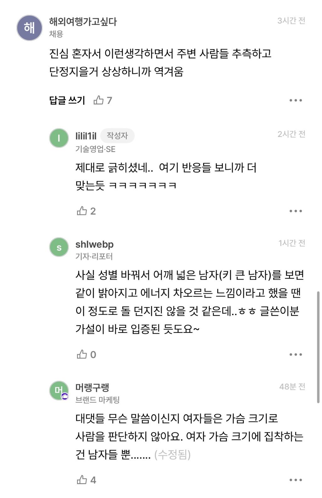 여성들 질투 포인트? 이거같음 | 인스티즈