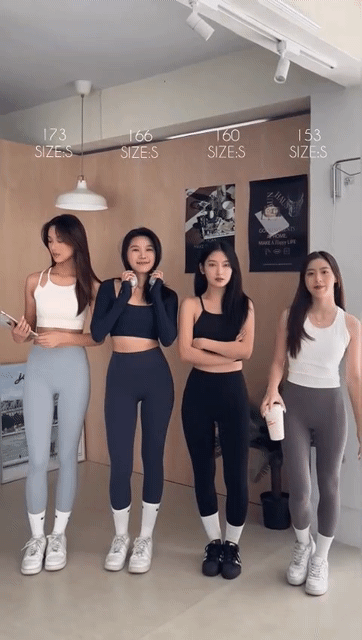 키 순으로 레깅스 입은 여성들 핏 | 인스티즈