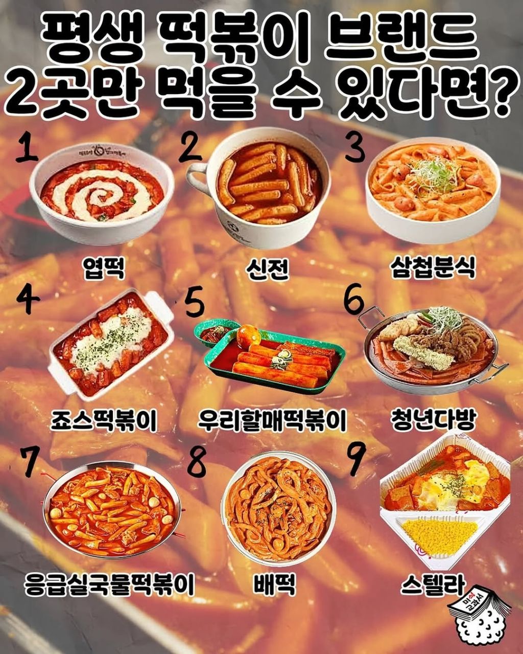 평생 떡볶이 브랜드 2곳만 먹을수 있다면? | 인스티즈