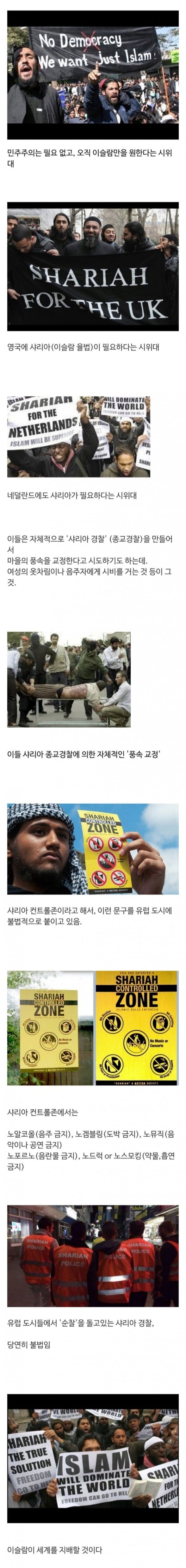 이슬람인이 일정비율 넘으면 생기는 시위 | 인스티즈