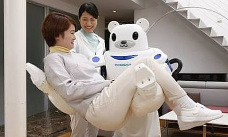 곰돌이 형상을 한 일본의 간병 로봇 | 인스티즈