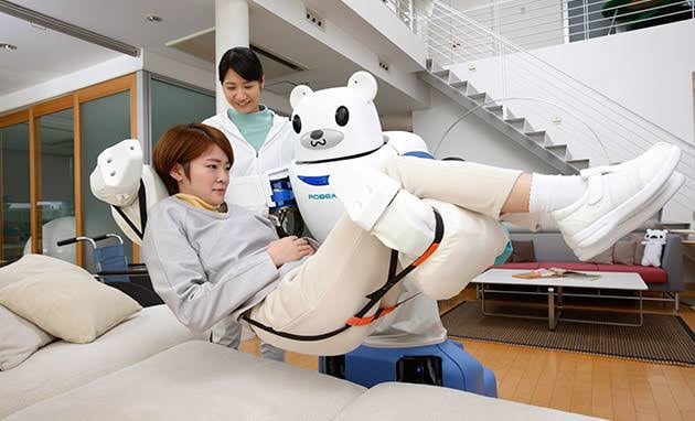 곰돌이 형상을 한 일본의 간병 로봇 | 인스티즈
