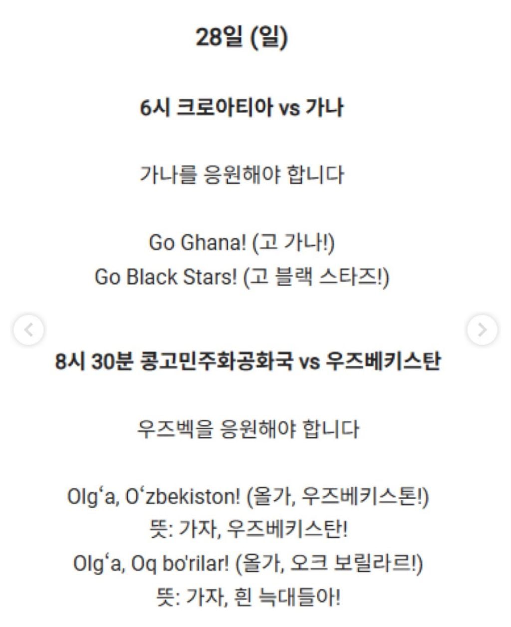 [스크랩] 남아공전 졌지만 응원스케쥴 빡셈 | 인스티즈