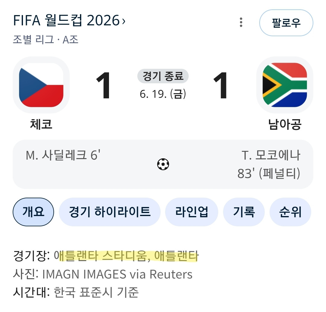 경기전부터 상당히 불리한 패널티를 갖고 있었던 남아공🇿🇦 | 인스티즈