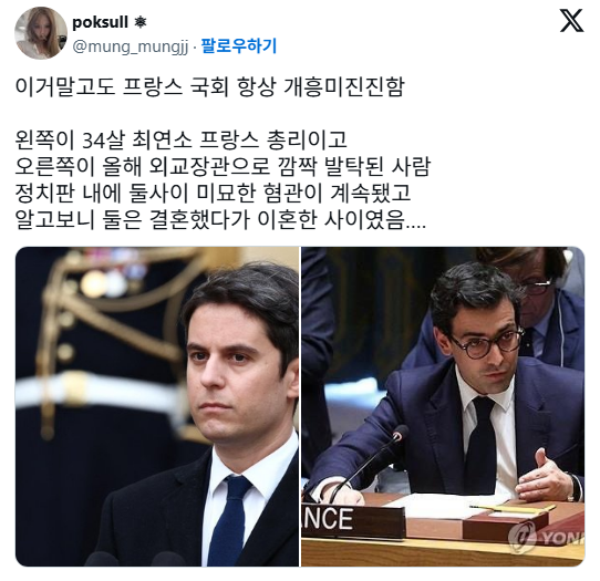프랑스 이혼혐관 재결합 게이커플 정치인 대선 출마선언함 | 인스티즈
