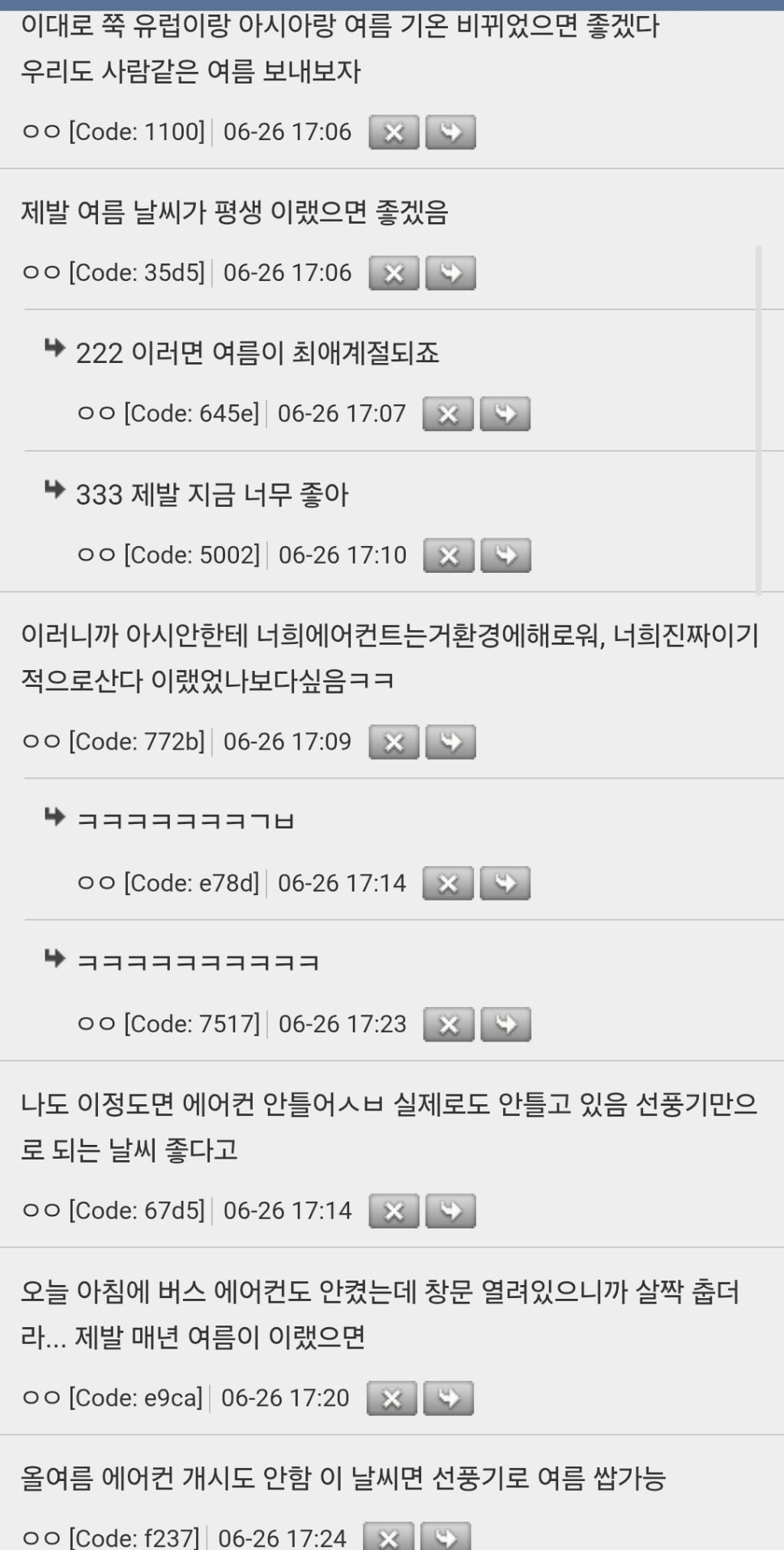 요즘 한국 날씨가 유럽의 한여름날씨 수준이라는데 유럽놈들 | 인스티즈