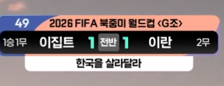 현재 이집트 vs 이란 KBS 중계 자막 | 인스티즈