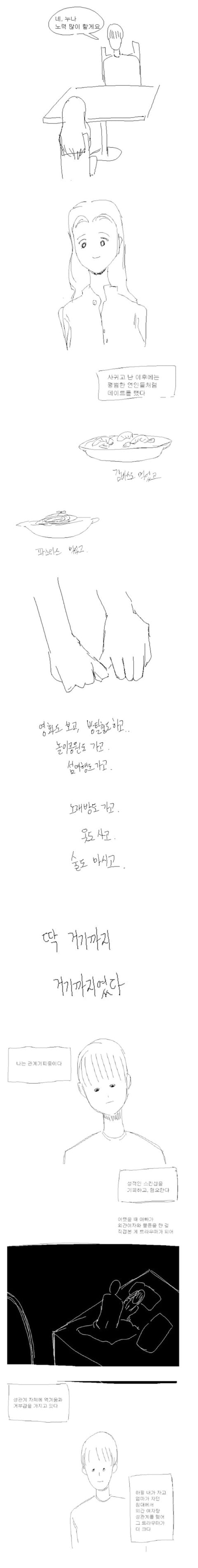 성관계 혐오증 때문에 여친과 헤어진 남자.만화 | 인스티즈
