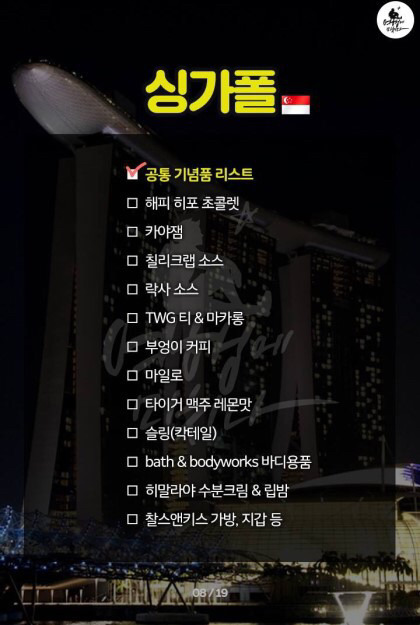 전세계 지역별 쇼핑리스트 | 인스티즈
