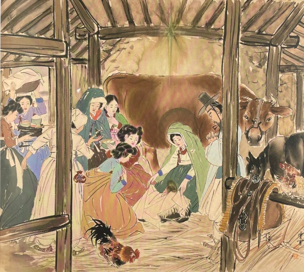 아시아 국가별 예수 탄생 그림 흥미로움 | 인스티즈