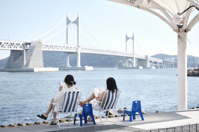 현재 부산에서 진행 중인 바다 도서관, 바다 영화관 | 인스티즈