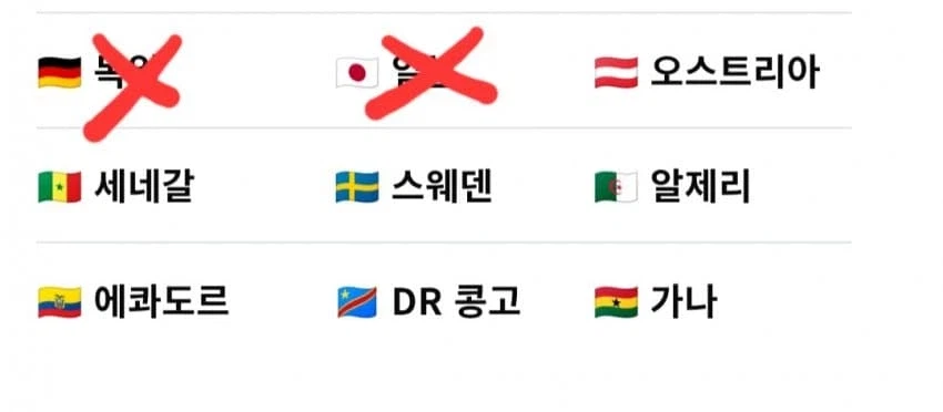 대한민국 '빙고의 저주' 시작 ㅋㅋㅋㅋㅋㅋㅋㅋㅋ | 인스티즈