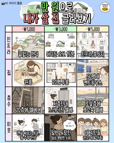 만원으로 내가 살집 고르기 | 인스티즈