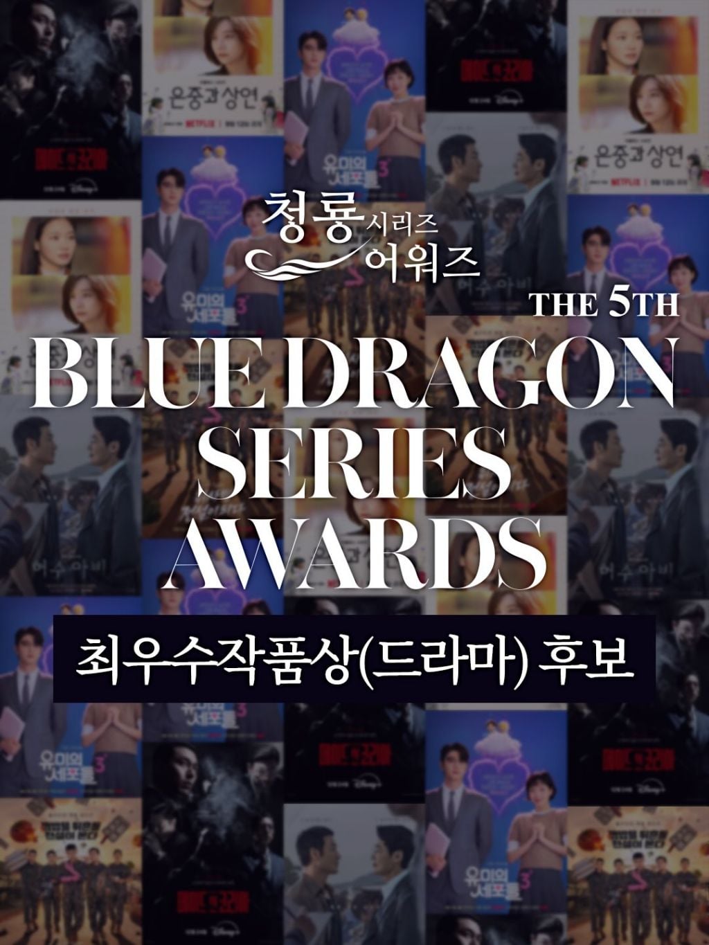 제5회 청룡시리즈어워즈 최우수작품상(드라마,예능) 후보 | 인스티즈