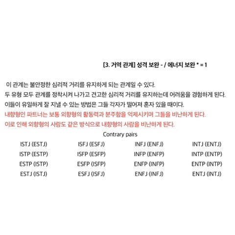 MBTI 성격유형으로 보는 인간관계 (궁합) | 인스티즈