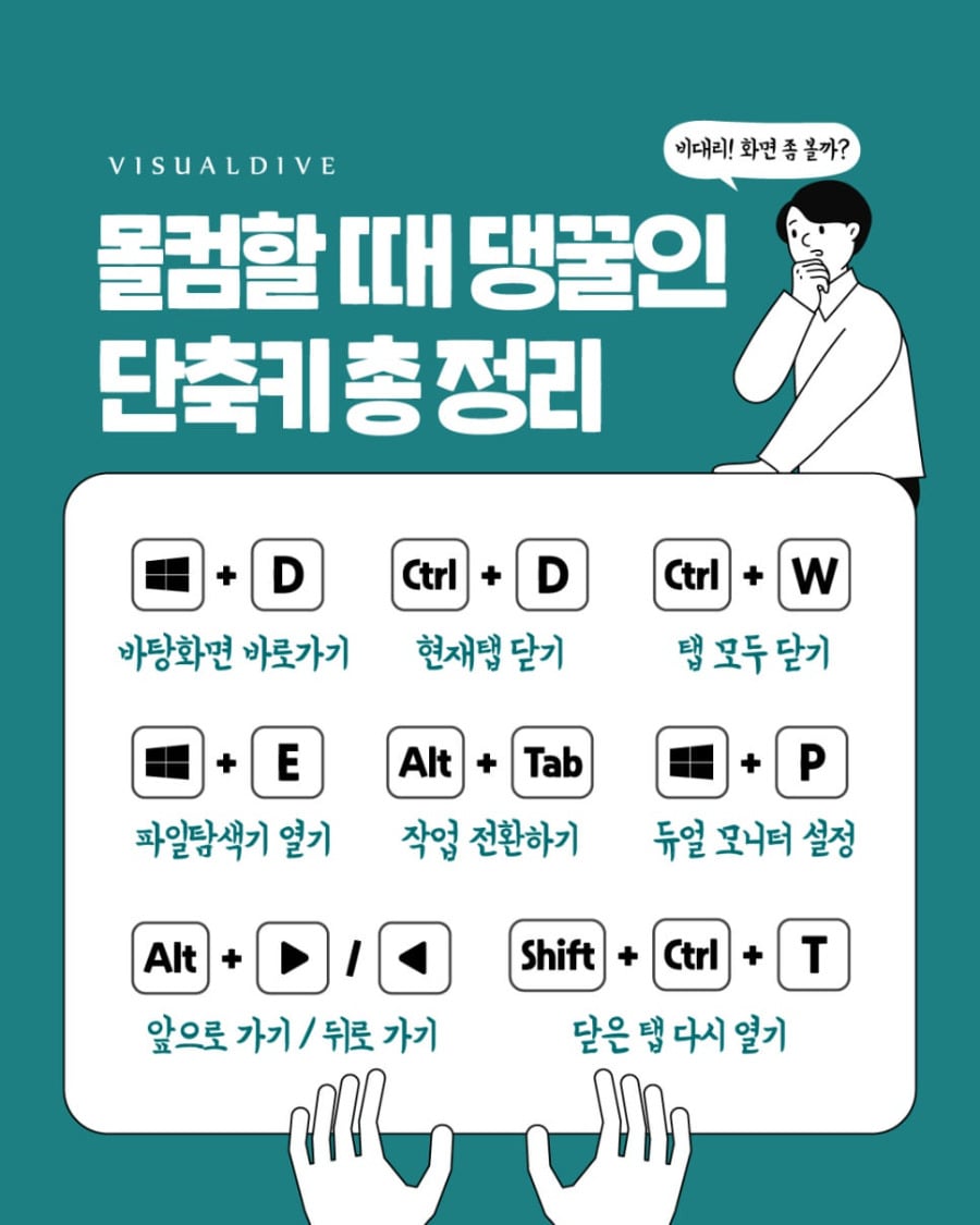 몰컴할 때 댕꿀인 단축키 총 정리 .jpg | 인스티즈