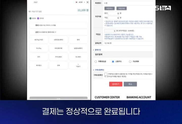 온라인 카드결제시 해킹페이지 유의 | 인스티즈