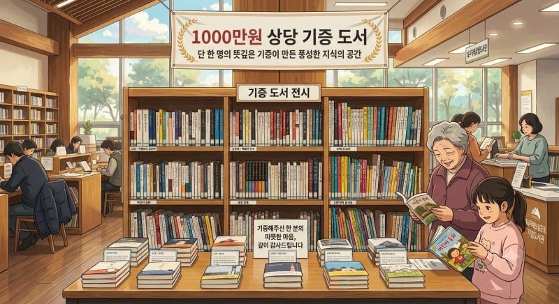 "추억의 도서관에 보탬됐으면”... 1000만원 상당 책 기부한 시민 | 인스티즈