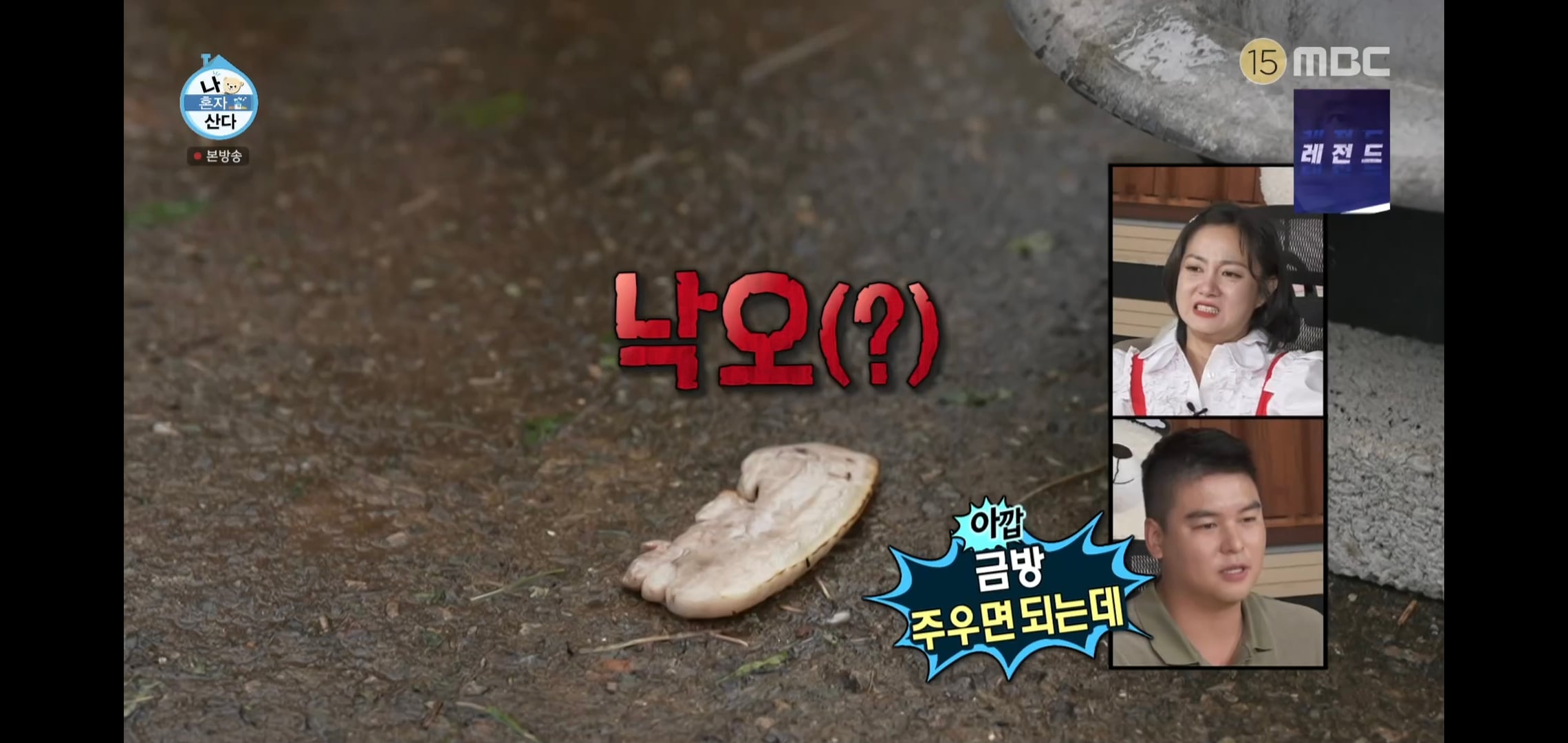 오늘자 나혼자산다 땅에 떨어진 고기 먹는다vs안 먹는다 논쟁.jpg | 인스티즈