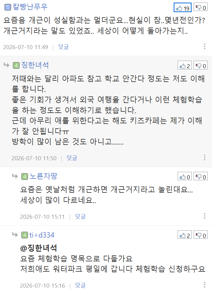 초등학교 2학년이 학교 안가고 놀러 가는게 맞나요? | 인스티즈