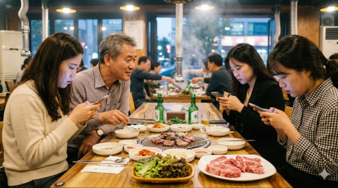"소고기 사준 아빠 앞에서 폰만 본 친구들, 손절할까요?" | 인스티즈