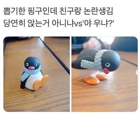 뽑기에서 뽑은 핑구 피규어 논란 | 인스티즈