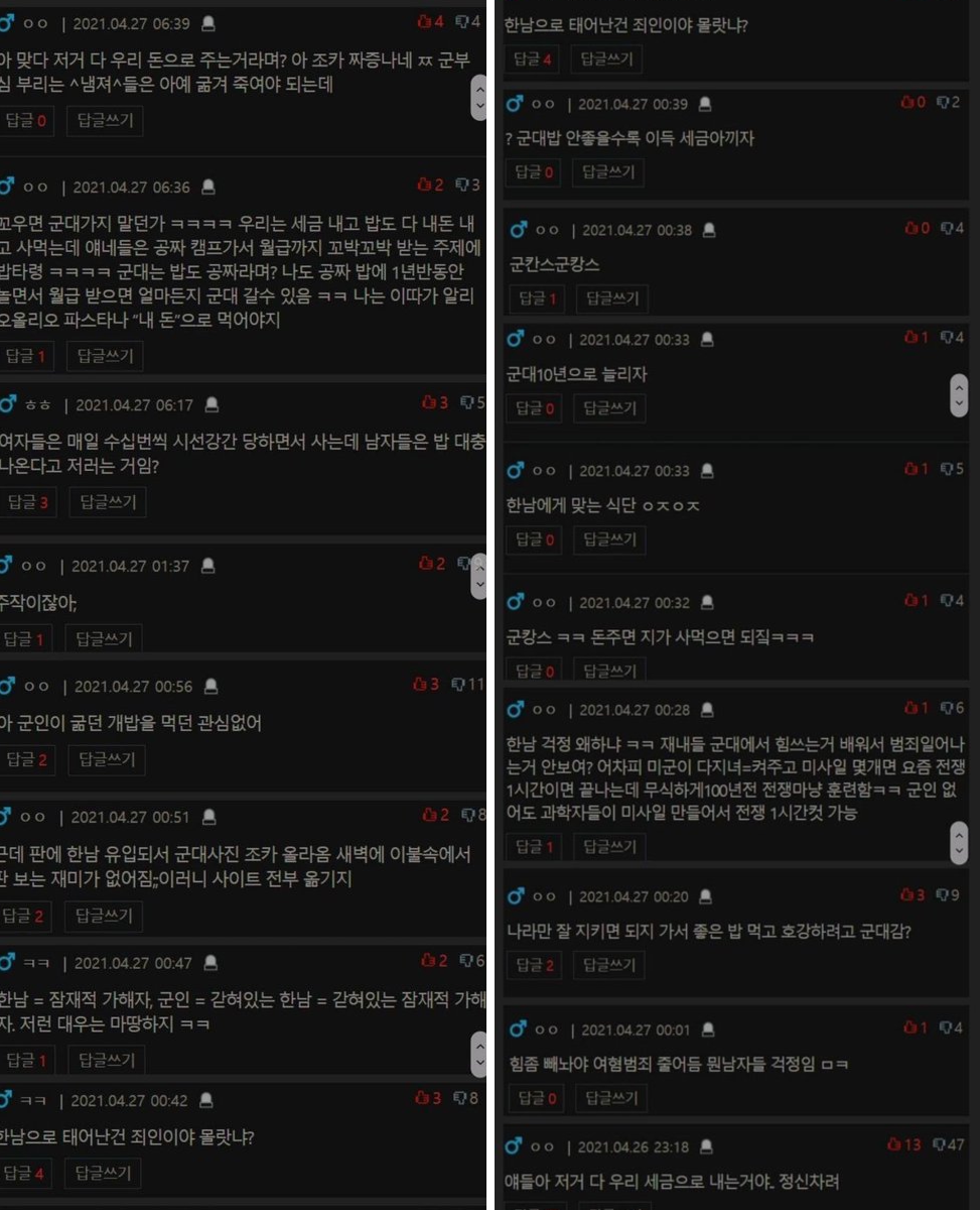 여자인 척했다가 글이 성별공개되는 게시판으로 옮겨져서 뽀록난 더럽고 표독 동현이들 | 인스티즈
