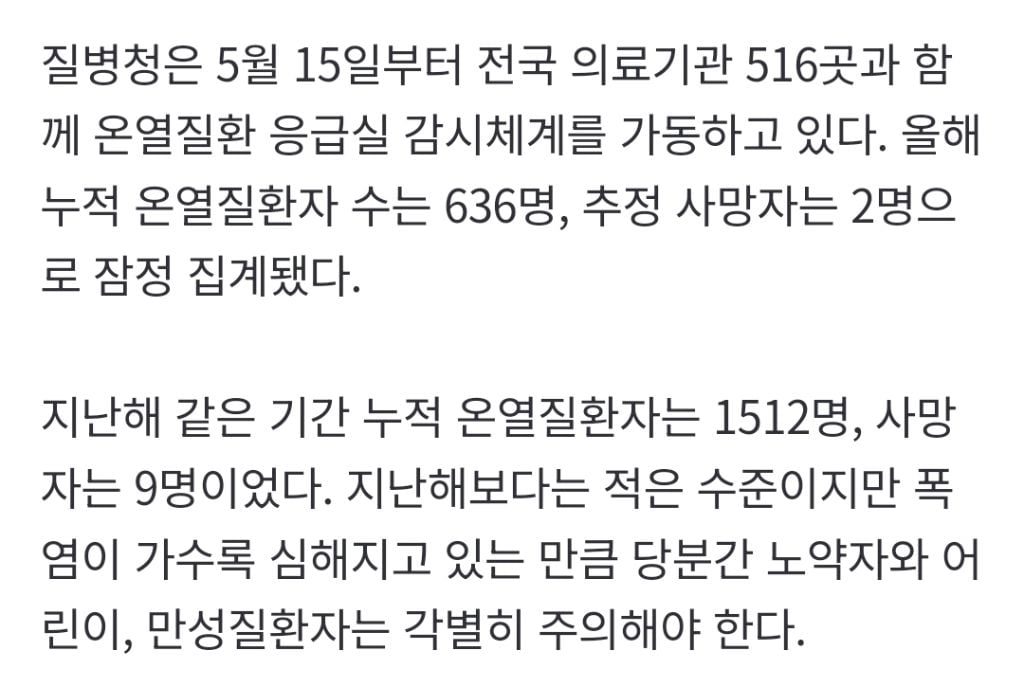 폭염에 하루 99명 응급실행…전날보다 5배 | 인스티즈