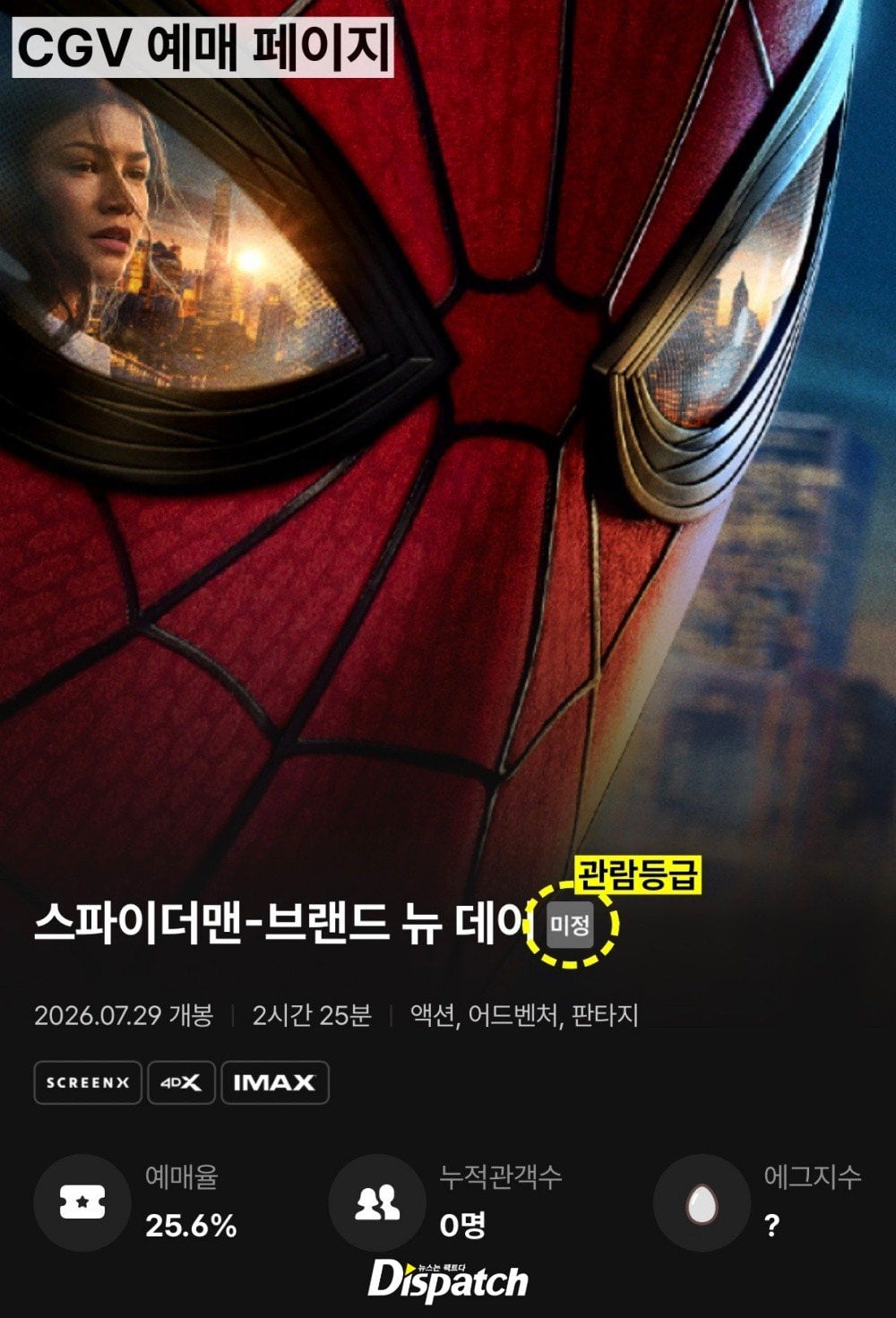 '스파이더맨4', 예매 꼼수 시도…"등급 심의 없이 예매 오픈" | 인스티즈