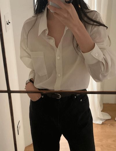 여름에도 긴팔 셔츠만 입는 사람 룩.jpg | 인스티즈