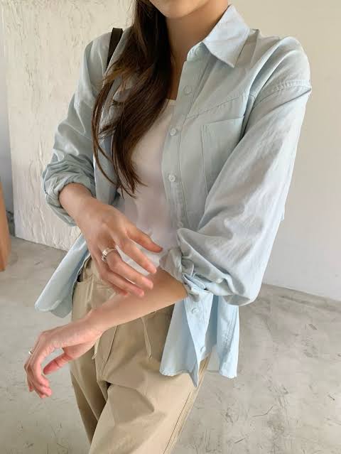 여름에도 긴팔 셔츠만 입는 사람 룩.jpg | 인스티즈