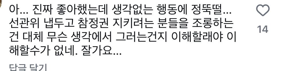 이수지 인스타 유튜브 테러 중인 극우들 | 인스티즈