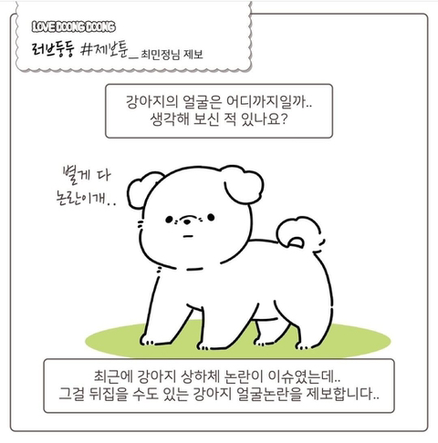 강아지 얼굴 범위 논란.jpg | 인스티즈
