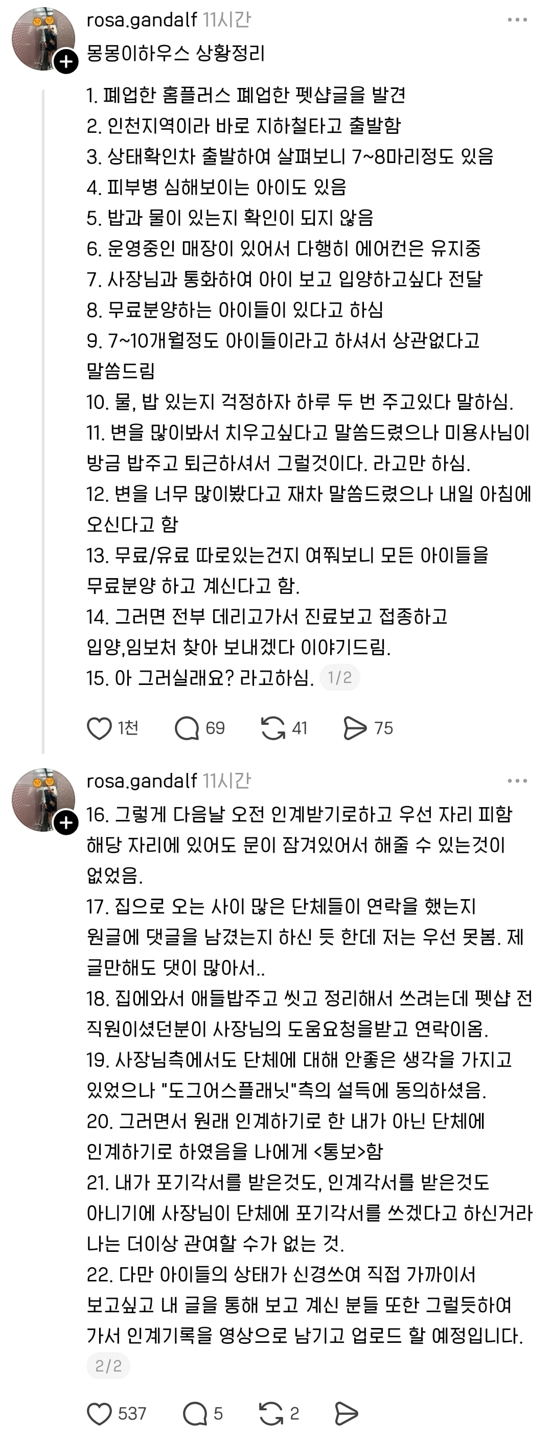 핫플 간 방치 펫샵 강쥐들 구조완료했다 함 | 인스티즈