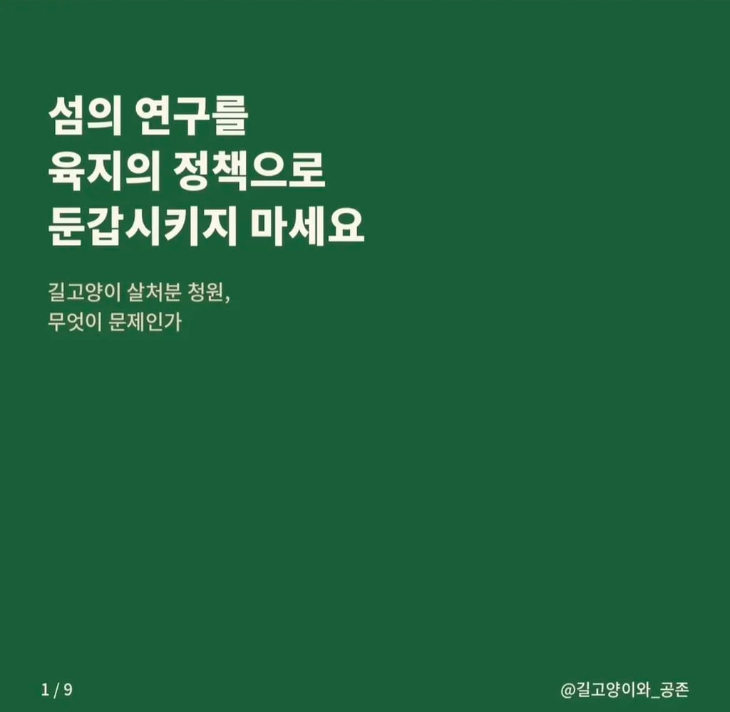 길고양이 살처분 청원, 무엇이 문제인가 | 인스티즈