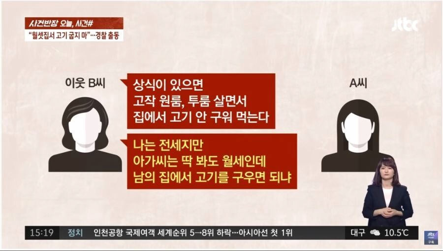 월세 원룸사는 여성.. 고기구워먹다 봉변 | 인스티즈