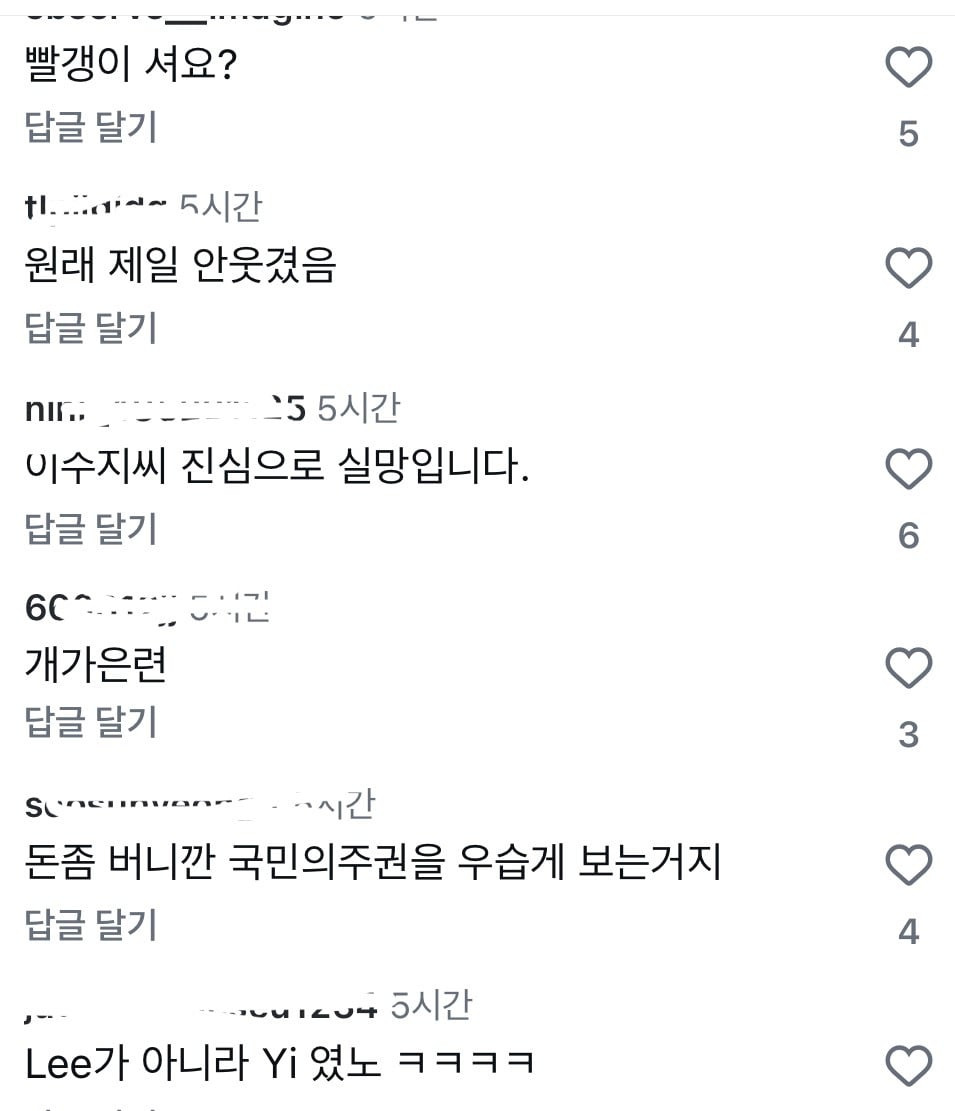 ㄹㅇ악플테러 수위 심각한 이수지 유튜브 | 인스티즈