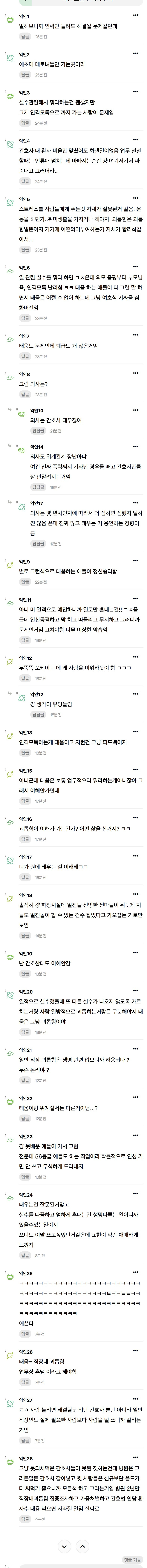 근데 간호사가 태움 있는거 어느정도 이해는감 | 인스티즈
