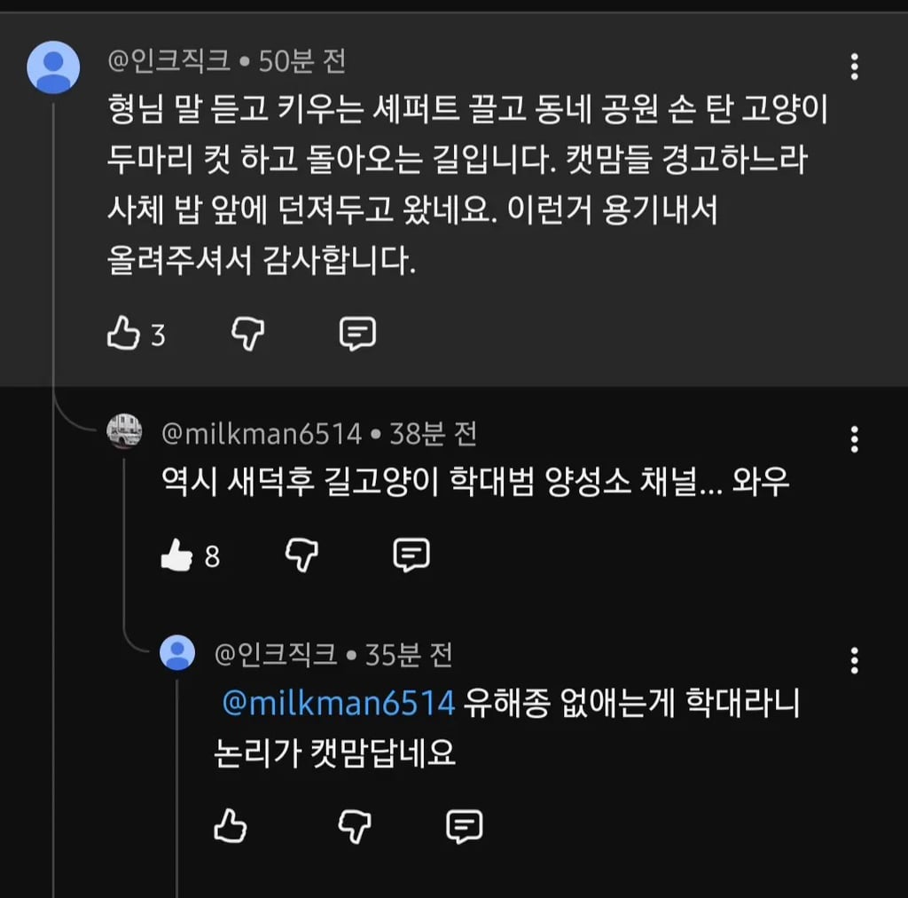 유튜버 새덕후 영상에 달린 끔찍한 댓글들 | 인스티즈