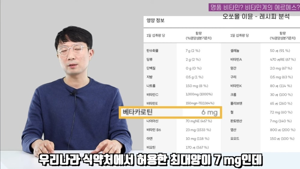 비타민계 에르메스라는 오쏘몰 이뮨 성분 분석 | 인스티즈