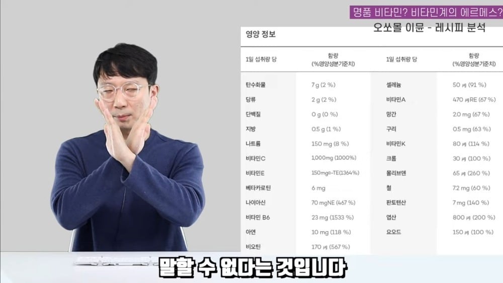비타민계 에르메스라는 오쏘몰 이뮨 성분 분석 | 인스티즈