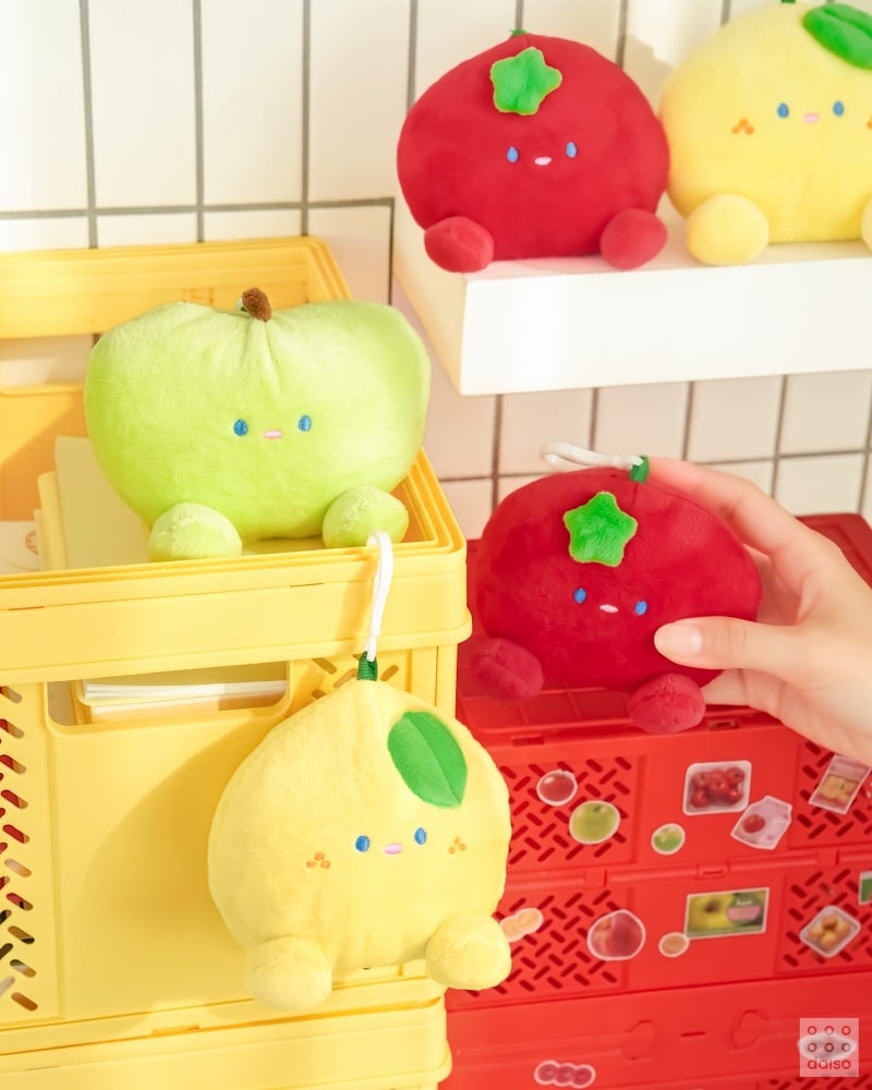 다이소 푸룻마켓시리즈 OPEN!🍏 타닥타닥 키캡 키링🍎 토마토 연필깎이&펜 케이스🍅 레몬&청사과 망 인형🍋 | 인스티즈