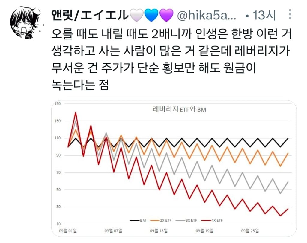 그니까 레버리지로 망한 사람들은 그 경고들을 전부 무시하고 샀다는거 아냐 ㅋㅋㅋㅋ.x | 인스티즈