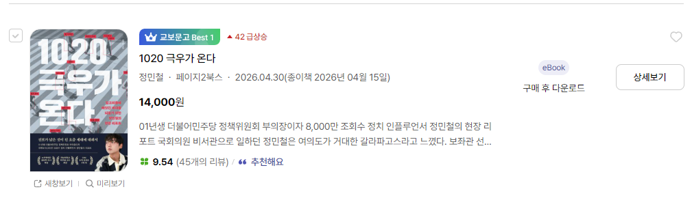 📚 2026년 7월 3째주 현재, 서점 베스트셀러 TOP 100 📚 | 인스티즈