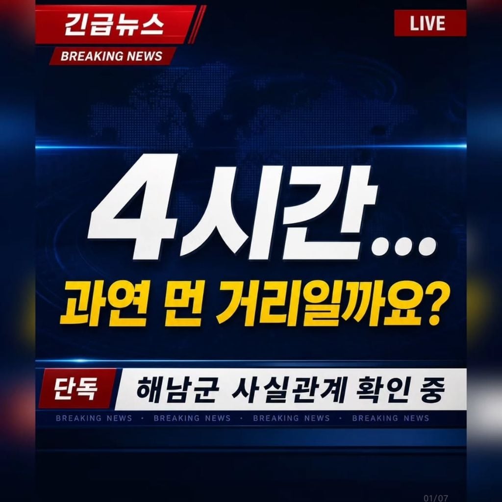 해남은 정말 먼 곳인지에 대해서 해남군이 조사했습니다 | 인스티즈
