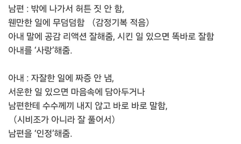 결혼해서 잘사는 부부 특징 | 인스티즈