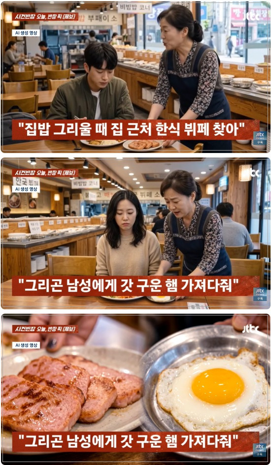 "아들 같아 그랬어" 같은 돈 냈는데 남성 손님만 '햄' 챙겨준 여사장 | 인스티즈